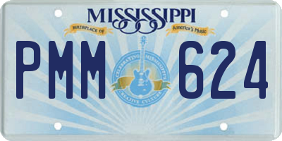 MS license plate PMM624