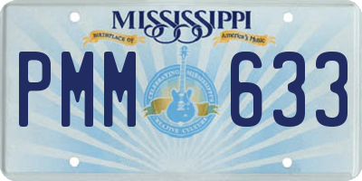 MS license plate PMM633