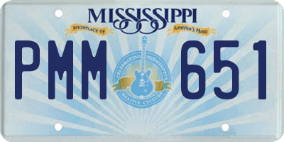 MS license plate PMM651