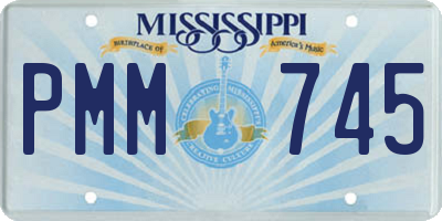 MS license plate PMM745