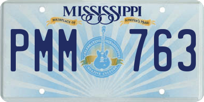 MS license plate PMM763