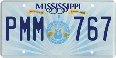 MS license plate PMM767