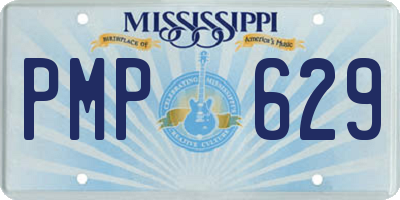 MS license plate PMP629