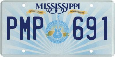 MS license plate PMP691