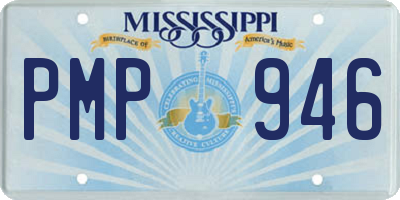 MS license plate PMP946