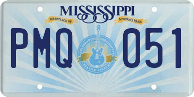 MS license plate PMQ051