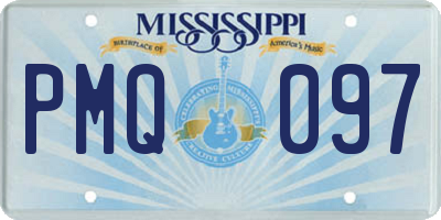 MS license plate PMQ097