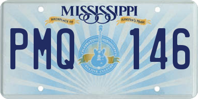 MS license plate PMQ146