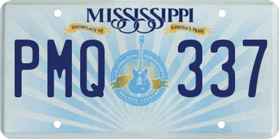 MS license plate PMQ337