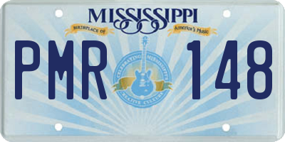 MS license plate PMR148