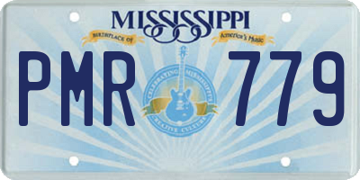MS license plate PMR779