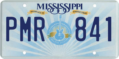 MS license plate PMR841