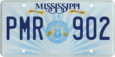 MS license plate PMR902