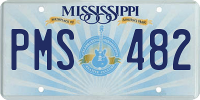 MS license plate PMS482