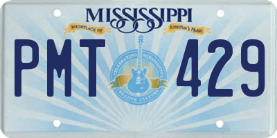 MS license plate PMT429