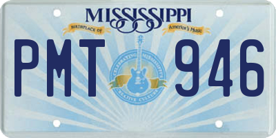 MS license plate PMT946