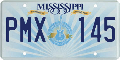 MS license plate PMX145