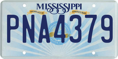 MS license plate PNA4379