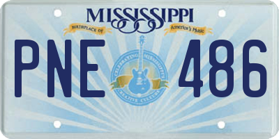 MS license plate PNE486