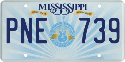 MS license plate PNE739