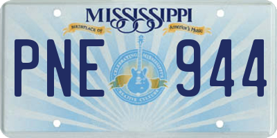 MS license plate PNE944