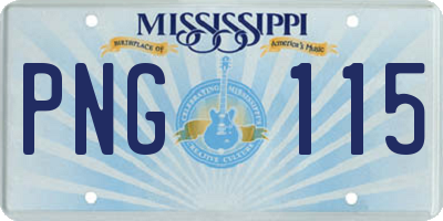 MS license plate PNG115
