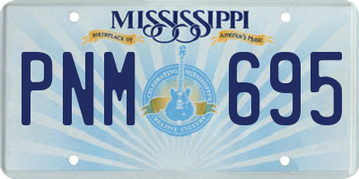 MS license plate PNM695