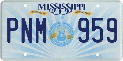 MS license plate PNM959