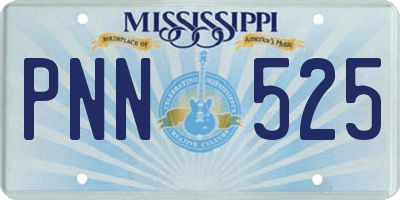 MS license plate PNN525