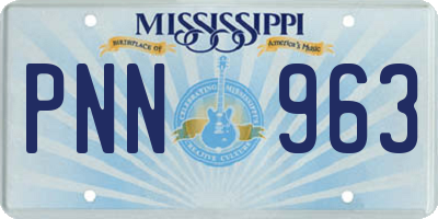MS license plate PNN963