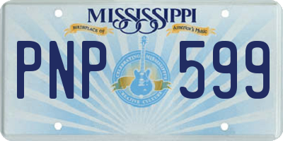 MS license plate PNP599
