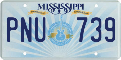 MS license plate PNU739