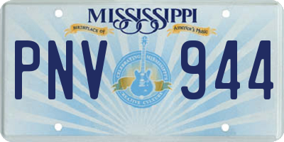 MS license plate PNV944