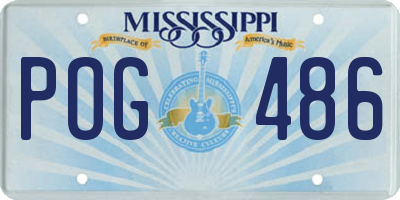 MS license plate POG486