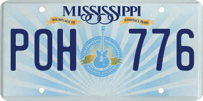 MS license plate POH776