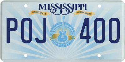 MS license plate POJ400