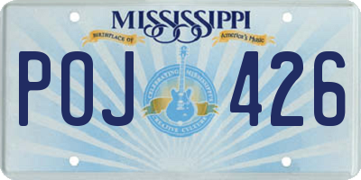 MS license plate POJ426