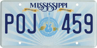 MS license plate POJ459