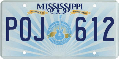 MS license plate POJ612