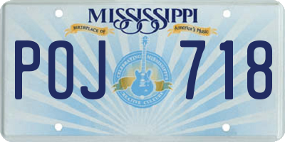 MS license plate POJ718