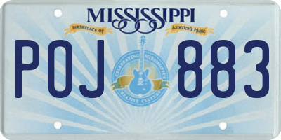 MS license plate POJ883