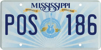 MS license plate POS186