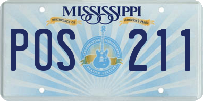 MS license plate POS211