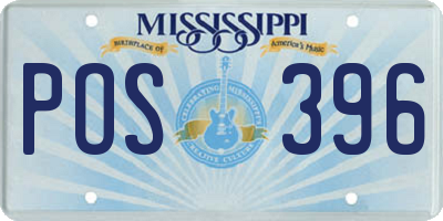MS license plate POS396