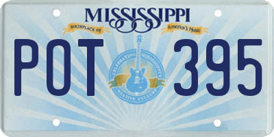 MS license plate POT395