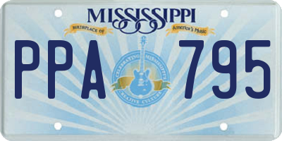 MS license plate PPA795