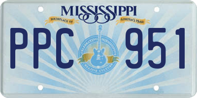 MS license plate PPC951