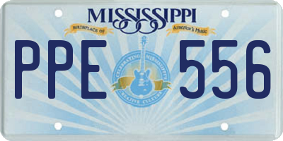 MS license plate PPE556