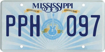 MS license plate PPH097