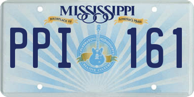 MS license plate PPI161